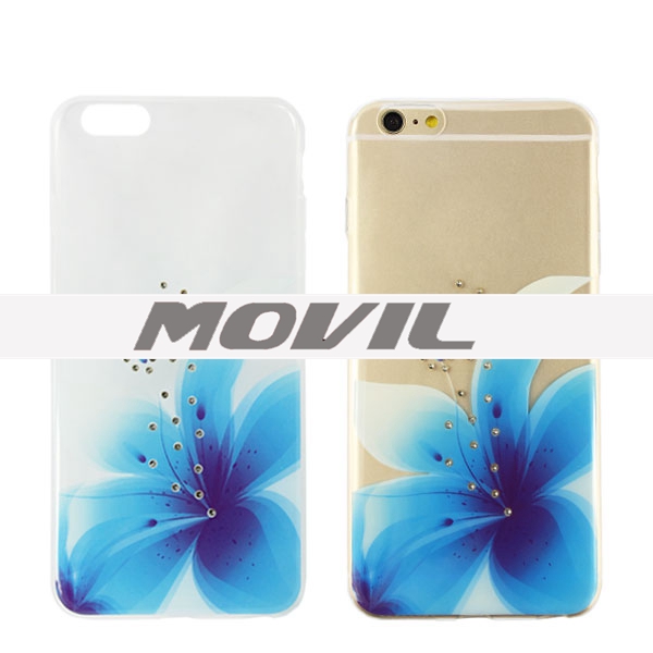 NP-2613 Nuevo electrochapado color TPU para iPhone 6 plus-16